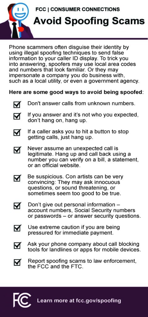 Tips to Avoid Spoofing Scams, Robocalls, Phishing Attacks